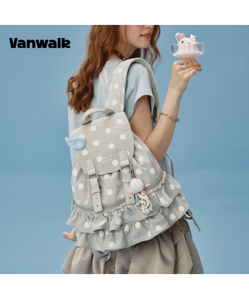 VANWALK（バンウォーク）の「Shirring Backpack [Gray]（バックパック/リュック・レディース・その他・FREE）」の4枚目の写真