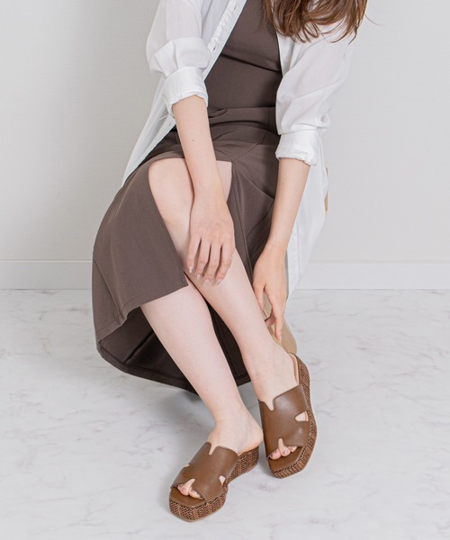 Bridget Birkin（ブリジットバーキン）の「【Bridget Birkin】厚底プラットフォームサンダル(562125)（サンダル・レディース・ブラウン/ダークブラウン/ブラック・S/L/LL/M）」の17枚目の写真
