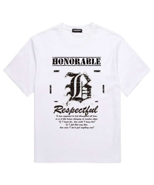 VANNWORKS(バンワークス)の「ABO 半袖Tシャツ (VS0228) B_ホワイト(Tシャツ/カットソー・メンズ・その他・MEDIUM/SMALL/X-LARGE/LARGE/XX-LARGE)」の1枚目の写真