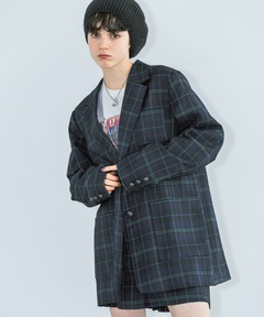 CHECK FLOWER PAPA JACKET（テーラードジャケット）｜Ameri（アメリ
