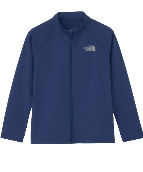 THE NORTH FACE(ザノースフェイス)の「ザ ノース フェイス THE NORTH FACE ロングスリーブサンシェードフルジップジャケット(キッズ)(ラッシュガード・キッズ・オフホワイト/ダークブルー・130cm/150cm/140cm)」の1枚目の写真