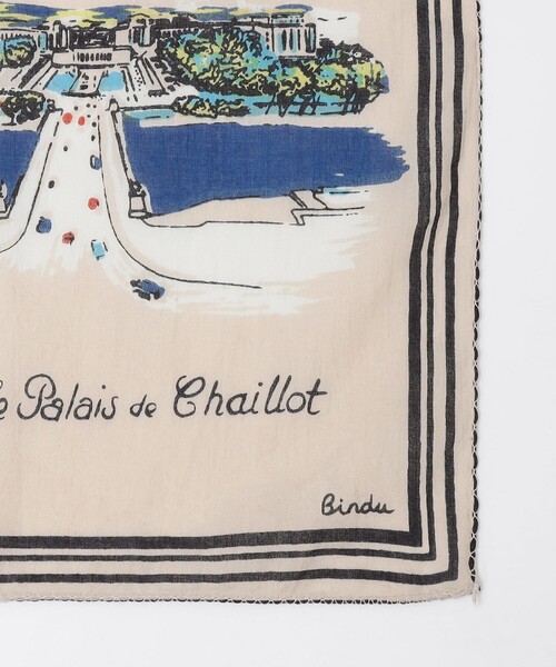 SHIPS(シップス)の「BINDU: 64cm PRINT BANDANA(バンダナ/スカーフ・メンズ・ベージュ/ネイビー・ONE SIZE)」の3枚目の写真