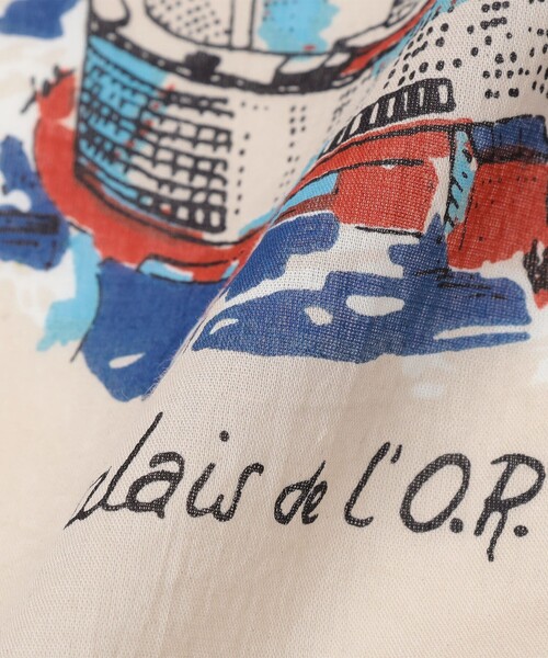 SHIPS(シップス)の「BINDU: 64cm PRINT BANDANA(バンダナ/スカーフ・メンズ・ベージュ/ネイビー・ONE SIZE)」の4枚目の写真