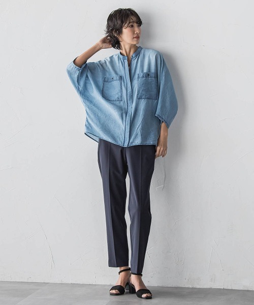 la.f…(ラエフ)の「撥水トリコットパンツ(その他パンツ・レディース・ネイビー/ベージュ・7号/9号/11号)」の3枚目の写真