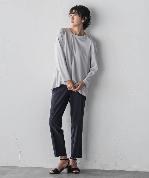 la.f…(ラエフ)の「撥水トリコットパンツ(その他パンツ・レディース・ネイビー/ベージュ・7号/9号/11号)」の6枚目の写真
