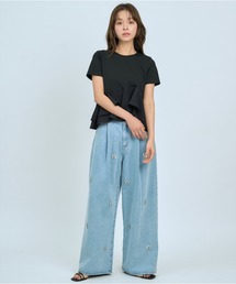ビジュータックデニムパンツ