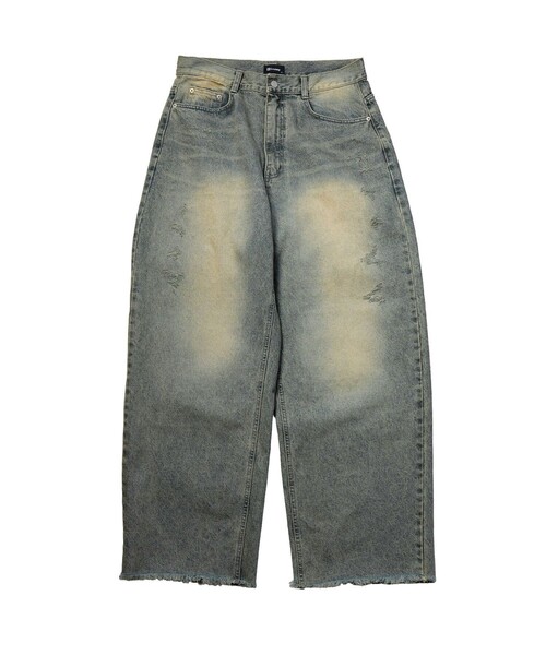 Subciety(サブサエティ)の「Fade wide denim(デニムパンツ・メンズ・インディゴブルー・MEDIUM/LARGE)」の8枚目の写真
