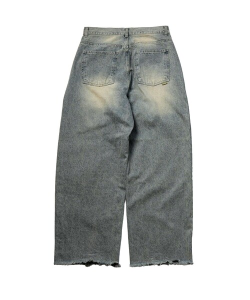 Subciety(サブサエティ)の「Fade wide denim(デニムパンツ・メンズ・インディゴブルー・MEDIUM/LARGE)」の9枚目の写真