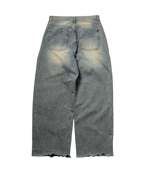Subciety(サブサエティ)の「Fade wide denim(デニムパンツ・メンズ・インディゴブルー・MEDIUM/LARGE)」の3枚目の写真