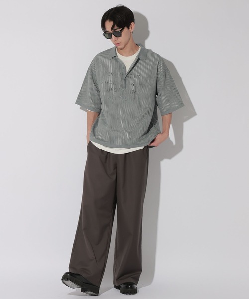 LAKOLE(ラコレ)の「ニットメッシュポロ / 805958(ポロシャツ・メンズ・ブラック/ブルー・MEDIUM/LARGE)」の10枚目の写真