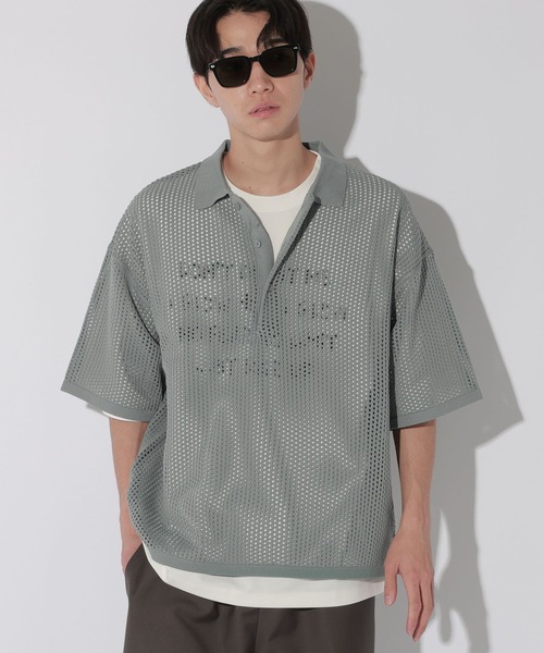 LAKOLE(ラコレ)の「ニットメッシュポロ / 805958(ポロシャツ・メンズ・ブラック/ブルー・MEDIUM/LARGE)」の11枚目の写真