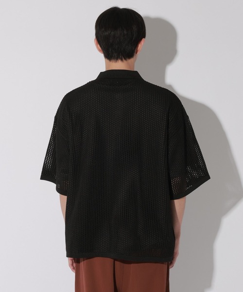 LAKOLE(ラコレ)の「ニットメッシュポロ / 805958(ポロシャツ・メンズ・ブラック/ブルー・MEDIUM/LARGE)」の14枚目の写真