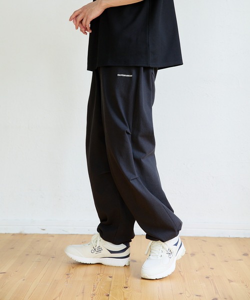 kaoyorinakami（カオヨリナカミ）の「cotton wide prime pants / コットンワイドスウェットパンツ（スウェットパンツ・メンズ・グレー/ブラック・SMALL/MEDIUM/LARGE/X-LARGE）」の2枚目の写真