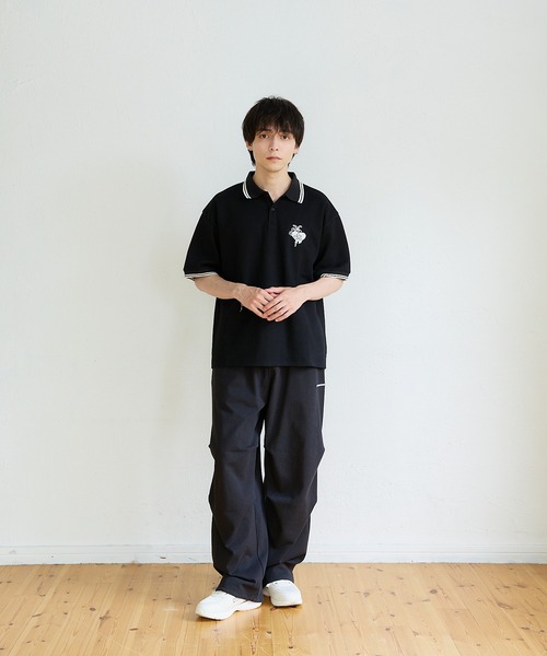 kaoyorinakami（カオヨリナカミ）の「cotton wide prime pants / コットンワイドスウェットパンツ（スウェットパンツ・メンズ・グレー/ブラック・SMALL/MEDIUM/LARGE/X-LARGE）」の3枚目の写真