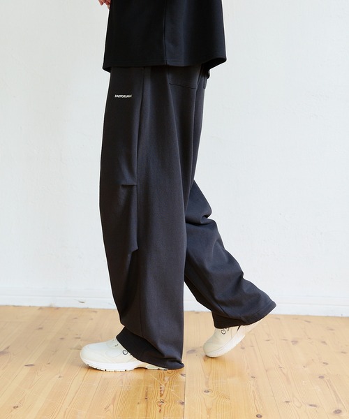 kaoyorinakami（カオヨリナカミ）の「cotton wide prime pants / コットンワイドスウェットパンツ（スウェットパンツ・メンズ・グレー/ブラック・SMALL/MEDIUM/LARGE/X-LARGE）」の6枚目の写真