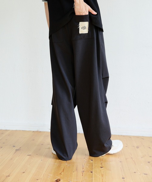 kaoyorinakami（カオヨリナカミ）の「cotton wide prime pants / コットンワイドスウェットパンツ（スウェットパンツ・メンズ・グレー/ブラック・SMALL/MEDIUM/LARGE/X-LARGE）」の7枚目の写真