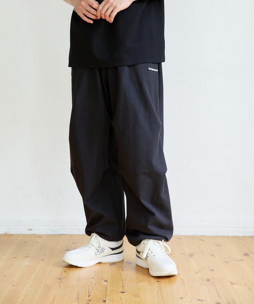 kaoyorinakami（カオヨリナカミ）の「cotton wide prime pants / コットンワイドスウェットパンツ（スウェットパンツ・メンズ・グレー/ブラック・SMALL/MEDIUM/LARGE/X-LARGE）」の5枚目の写真