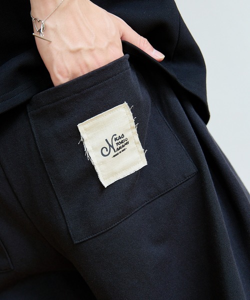 kaoyorinakami（カオヨリナカミ）の「cotton wide prime pants / コットンワイドスウェットパンツ（スウェットパンツ・メンズ・グレー/ブラック・SMALL/MEDIUM/LARGE/X-LARGE）」の12枚目の写真