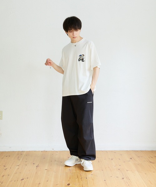 kaoyorinakami（カオヨリナカミ）の「cotton wide prime pants / コットンワイドスウェットパンツ（スウェットパンツ・メンズ・グレー/ブラック・SMALL/MEDIUM/LARGE/X-LARGE）」の15枚目の写真