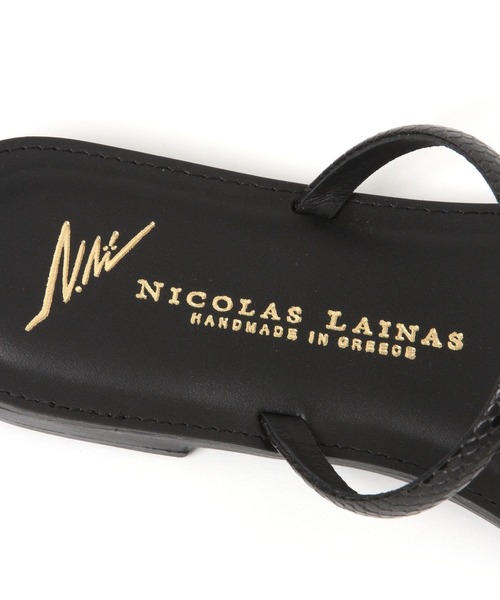 NICOLAS LAINAS（ニコラスライナス）の「【NICOLAS LAINAS】フラットサンダル（サンダル・レディース・ブラウン/ブラック・37/38）」の9枚目の写真