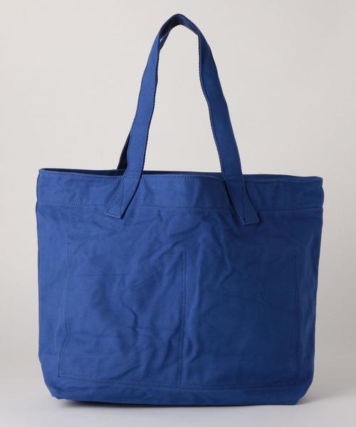 MHL.(エムエイチエル)の「<MHL.> 32 CANVAS LOGO TOTE/トートバッグ(トートバッグ・メンズ・オフホワイト/ロイヤルブルー・FREE)」の5枚目の写真
