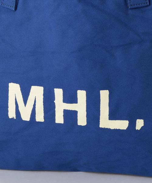 MHL.(エムエイチエル)の「<MHL.> 32 CANVAS LOGO TOTE/トートバッグ(トートバッグ・メンズ・オフホワイト/ロイヤルブルー・FREE)」の7枚目の写真