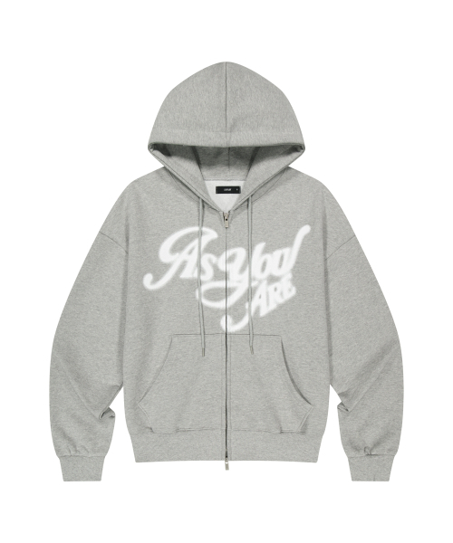 as you are(アズユーアー)の「AYA ビッグロゴフードジップアップメランジ(パーカー・レディース・その他・SMALL/MEDIUM)」の5枚目の写真