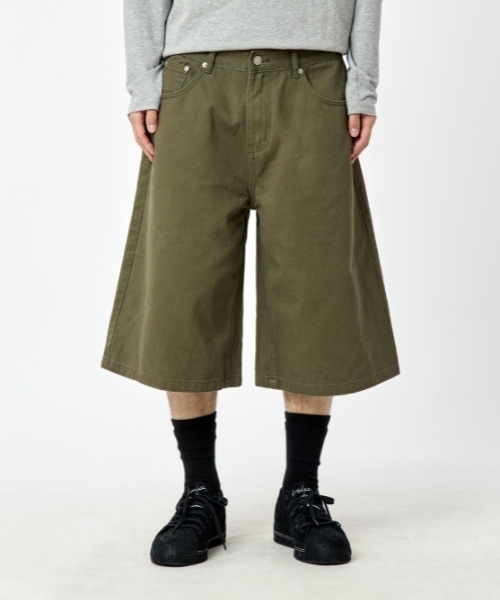 TEXX(テックス)の「TX409 バミューダデニムショーツ (カーキ)(その他パンツ・レディース・カーキ・32inch/30inch/28inch/34inch/36inch/26inch)」の1枚目の写真