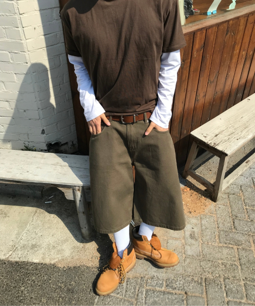 TEXX(テックス)の「TX409 バミューダデニムショーツ (カーキ)(その他パンツ・レディース・カーキ・32inch/30inch/28inch/34inch/36inch/26inch)」の2枚目の写真