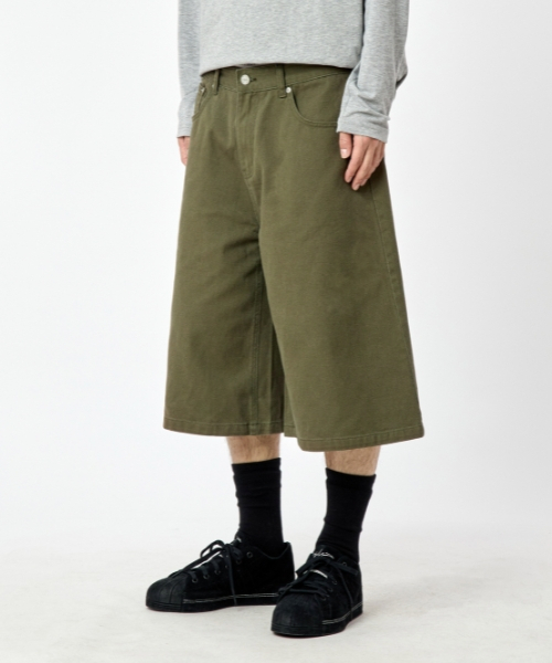 TEXX(テックス)の「TX409 バミューダデニムショーツ (カーキ)(その他パンツ・レディース・カーキ・32inch/30inch/28inch/34inch/36inch/26inch)」の4枚目の写真