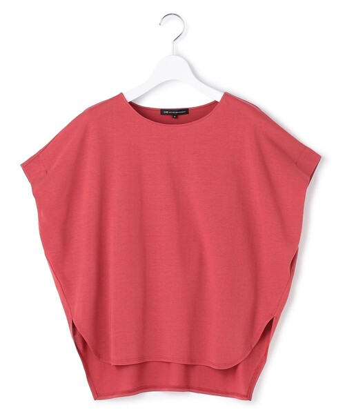 23区 L（ニジュウサンクオオキイサイズ）の「ツイストコットンプレーティング フレンチスリーブ カットソー（Tシャツ/カットソー・レディース・グレー系/ローズ系/ダルブルー系/ブラック系/ホワイト系・44/46）」の17枚目の写真