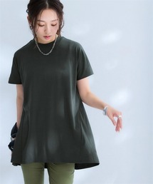 軽量さらさらカットソーゆるシルエットチュニック(吸汗速乾)<大きいサイズ有>