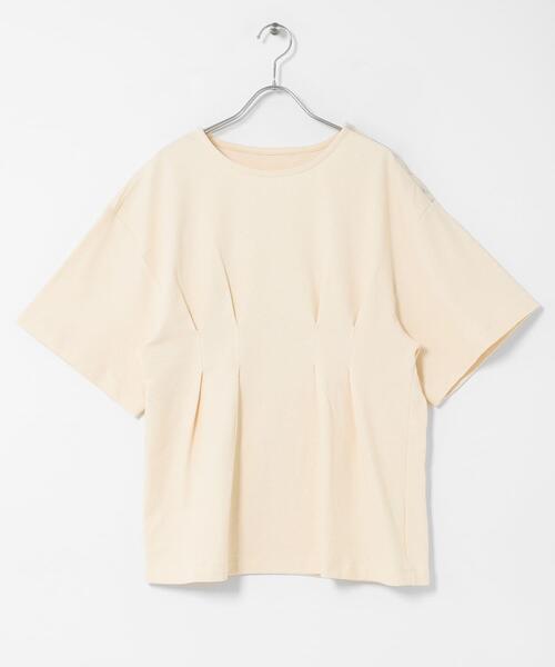 KBF(ケイビーエフ)の「スナップショルダールーズTEE(Tシャツ/カットソー・レディース・ネイビー/ピンク/アイボリー・ONE)」の11枚目の写真