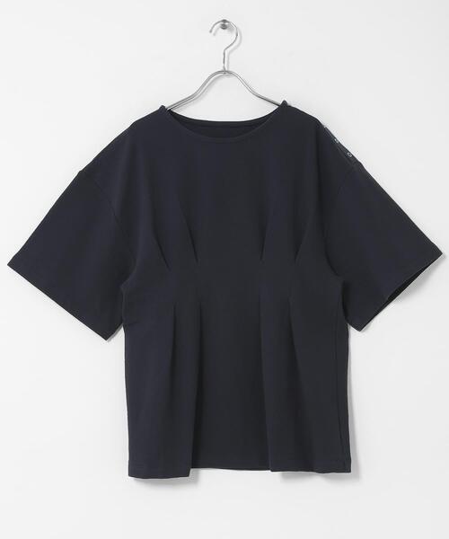 KBF(ケイビーエフ)の「スナップショルダールーズTEE(Tシャツ/カットソー・レディース・ネイビー/ピンク/アイボリー・ONE)」の19枚目の写真