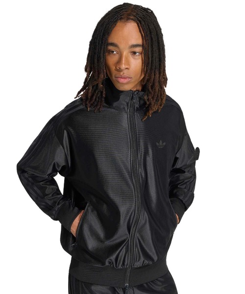 adidas（アディダス）の「adidas FIREBIRD METALLIC TRACK TOP / アディダス ファイヤーバード メタリック トラックトップ（ジャージ・メンズ・ブラック・XL/L/M/S/3XL/XXL）」の2枚目の写真