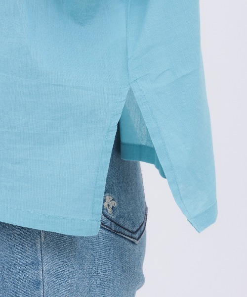 チチカカ(チチカカ)の「Rico ジオメトリーフェザー刺繍プルオーバー(Tシャツ/カットソー・レディース・ブラック/ライトブルー/アイボリー・FREE)」の15枚目の写真
