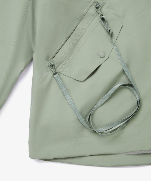 HOLUBAR(ホルバー)の「Eiber 2.5L Rain Jacket Khaki(ナイロンジャケット・メンズ・その他・MEDIUM/LARGE/X-LARGE)」の6枚目の写真