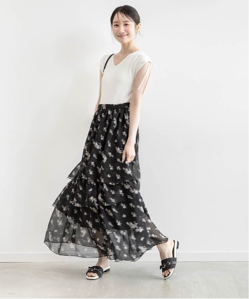 RANDA(ランダ)の「リボンベルトサマーツイードミュールサンダル(サンダル・レディース・アイボリー/ブラック・L/M/S/LL)」の21枚目の写真