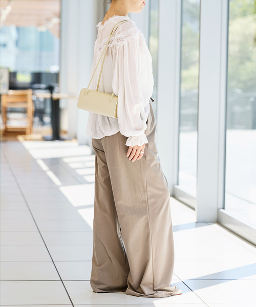 IENA LA BOUCLE(イエナラブークル)の「IENA LA BOUCLE 楊柳レースブラウス(シャツ/ブラウス・レディース・ホワイト/ブラック系その他・FREE)」の7枚目の写真
