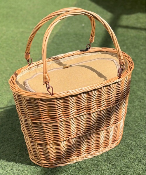 DULTON(ダルトン)の「PARK PICNIC BASKET WITH COOLER/保冷 かごバッグ(かごバッグ・レディース・ブラウン系・FREE)」の2枚目の写真