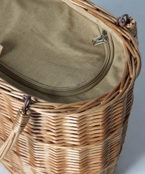 DULTON(ダルトン)の「PARK PICNIC BASKET WITH COOLER/保冷 かごバッグ(かごバッグ・レディース・ブラウン系・FREE)」の10枚目の写真