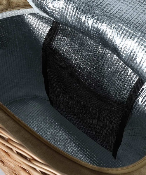 DULTON(ダルトン)の「PARK PICNIC BASKET WITH COOLER/保冷 かごバッグ(かごバッグ・レディース・ブラウン系・FREE)」の13枚目の写真