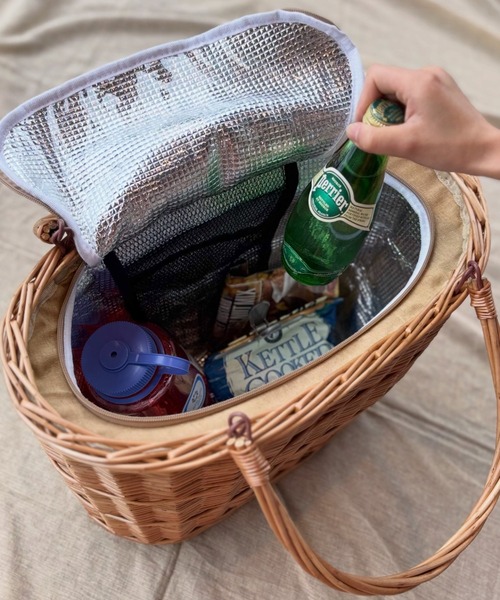 DULTON(ダルトン)の「PARK PICNIC BASKET WITH COOLER/保冷 かごバッグ(かごバッグ・レディース・ブラウン系・FREE)」の15枚目の写真