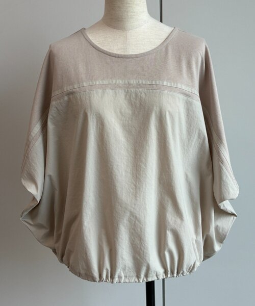 Jena espace merveilleux(ジェナ エスパスメルヴェイユ)の「異素材切替ラインカットソー(Tシャツ/カットソー・レディース・アイボリー/ライトグレー・FREE)」の15枚目の写真