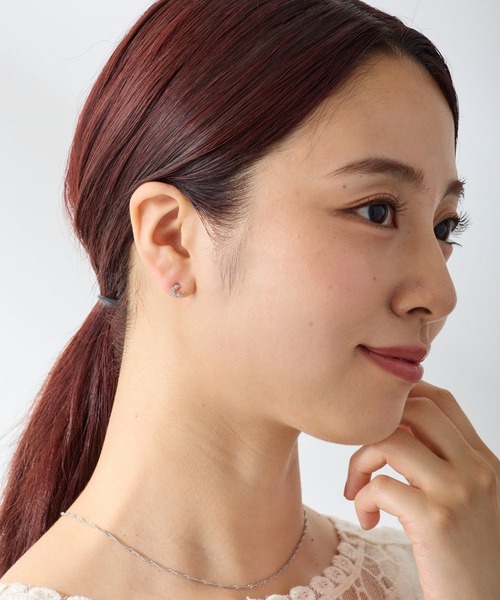 CALIN STANDARD(カリンスタンダード)の「◆金属アレルギー対応◆◆made in japan◆【高品質ポスト】 ムーンスター ジルコニアセラミックポストピアス(ピアス(両耳用)・レディース・ピンクゴールド/シルバー/ゴールド・FREE)」の7枚目の写真