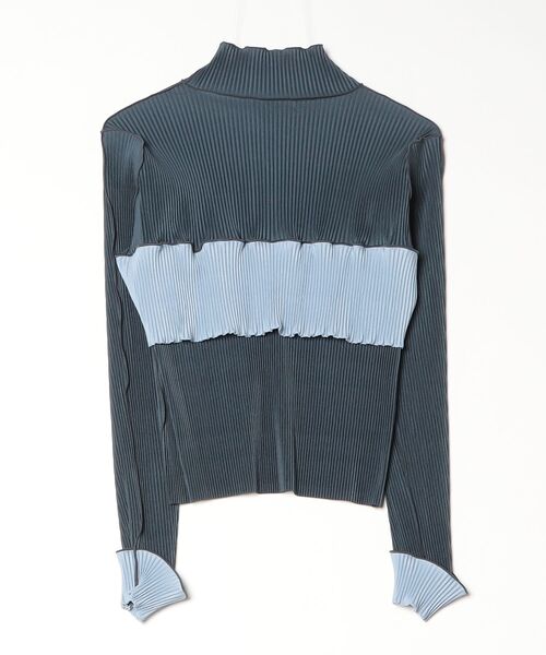 kotohayokozawa(コトハヨコザワ)の「BUSTIER HIGH NECK TOP TDX6A-FT01(Tシャツ/カットソー・レディース・ネイビー/ブラウン/ライトグリーン・SMALL)」の4枚目の写真