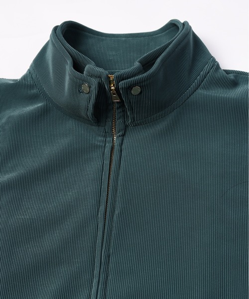 CULLNI(クルニ)の「Stretch Fiber Cord Pique Layered Collar Zip Up Blouson(ブルゾン・メンズ・チャコール/グリーン/ブラック/ネイビー・1/2/0)」の17枚目の写真
