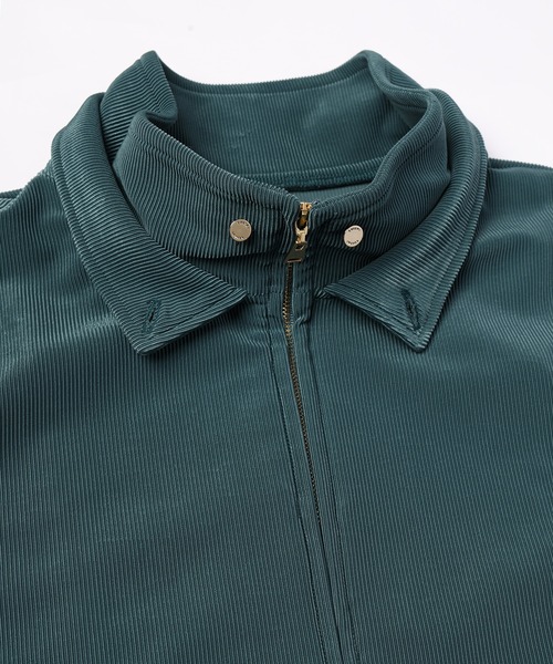 CULLNI(クルニ)の「Stretch Fiber Cord Pique Layered Collar Zip Up Blouson(ブルゾン・メンズ・チャコール/グリーン/ブラック/ネイビー・1/2/0)」の18枚目の写真