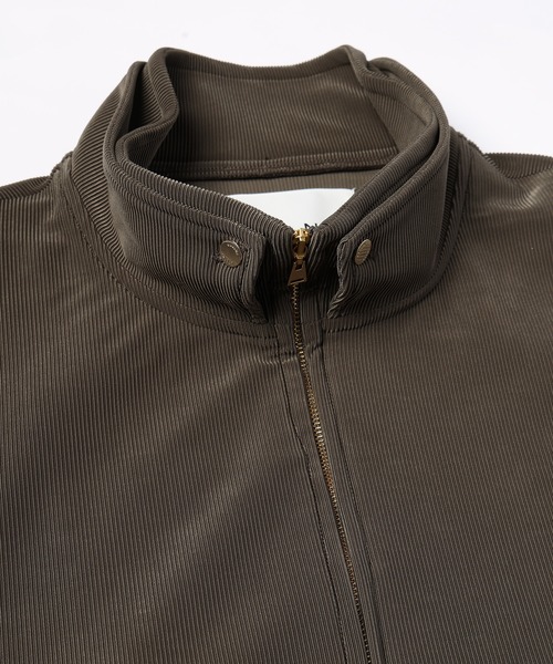 CULLNI(クルニ)の「Stretch Fiber Cord Pique Layered Collar Zip Up Blouson(ブルゾン・メンズ・チャコール/グリーン/ブラック/ネイビー・1/2/0)」の22枚目の写真