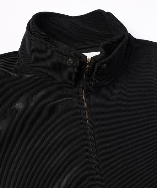 CULLNI(クルニ)の「Stretch Fiber Cord Pique Layered Collar Zip Up Blouson(ブルゾン・メンズ・チャコール/グリーン/ブラック/ネイビー・1/2/0)」の9枚目の写真